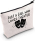 Theater Gifts - Drama Teacher Gift Makeup Bag for Theater Lovers, Travel Zipper Cosmetic Bag