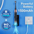 Sonic Electric Toothbrush for Adults and Kids, 10 Brush Heads, Travel Case, 15 Modes, 42,000 VPM Motor, 90 Days Charge