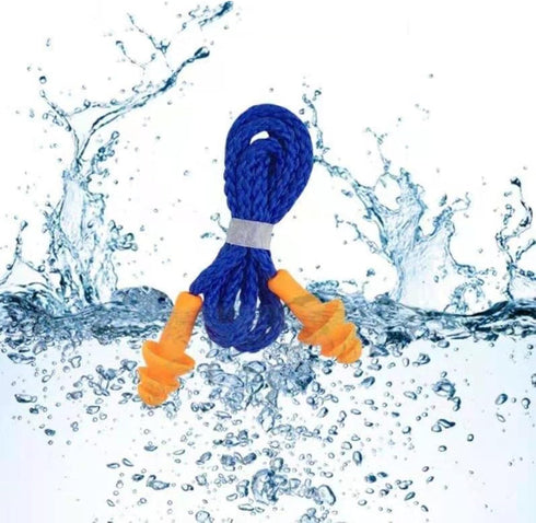 5 Pairs Reusable Silicone Ear Plugs, Corded Earplugs with String for Sleep Noise Cancelling and Hearing Protection