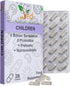 Ved Children Complex Probiotics and Prebiotics Complex - 5 Billion CFU - 20 Live Bacterial Cultures - 28 Probiotic Complex Capsules for Children - Lactobacillus helveticus, silicon dioxide