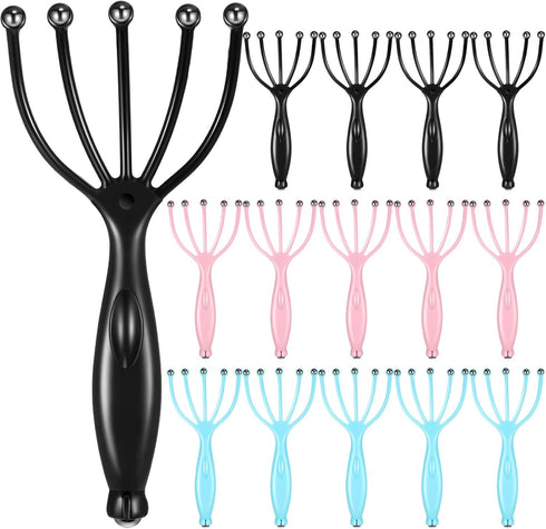 24 Pcs Scalp Massager, Portable Handheld Spa Head Massager for Deep Relaxation, Manual Tool for Home & Office