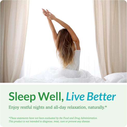 Magnesium Glycinate Complex - L-Theanine, Passionflower & Valerian Root for Sleep Support, 90 Capsules