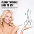 LePinko Eyebrow Trimming Scissors with Combs, Silver Gifts for Men Women Stocking Stuffers