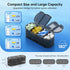 Wangculiao 2/3/4 (2PC Weekly Pill Organizer Travel, Times a Day, Double-Sided Opening Design, Portable Pill Box