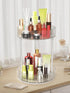 WNYT 2 Tiers Rotating Makeup Organizer, 360° Acrylic Storage for Vanity Countertop, Dresser Bathroom Organizers