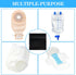Klmnop 100 Count 8"x8" Ostomy Pouch Disposal Bags, Black Zip Seal Closure Odors Lock Mess Free Disposable Bags