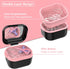 BVN Denture Bath Case, Retainer Cleaner with Mirror, Mouth Guard and Aligner Holder, Black for False Teeth