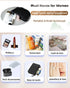 Small Black Makeup Bag for Purse, Vintage Cosmetic Pouch, PU Leather Mini Zipper Clutch, Travel Lipstick Holder