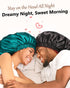 mikimini Satin Bonnet for Men and Women, Reversible Double Layer Sleeping Bonnet for Hair Braids, Adjustable Elastic