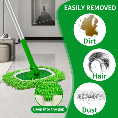 HGVRA (6 Pack Reusable Microfiber Mop Pads, Compatible with Sweeper Sweeping Mopping pad Refills Cloths