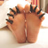 Pack Set 8-Piece Master Massage Toes Basalt Hot Stone Beauty Facial Stones Skin Care Heating Tools - Natural Black