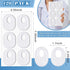 WILLBOND 120 Pcs Callus Pads Soft Felt Callus Oval Shape Corn Pads for Bottom of Foot Adhesive Foot Corn Pads for Men and Women Feet Toes Heel Pain Relief, White