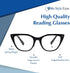In Style Eyes Stylish Reading Glasses, Full-Rimmed Classic Large Cat Eye Frame, Non Prescription, Black, 1.5x