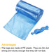 MECCANIXITY 4 Rolls 120 Counts Blue Small Trash Bags & 6Pcs Garbage Bin Clip for Home, Office, Daily Use