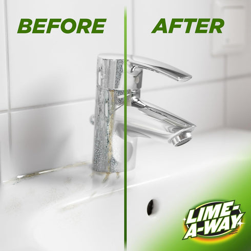 Lime-A-Way 32 oz Hard Water Stain Remover Spray, Removes Lime, Calcium & Rust in Seconds, Bathroom Cleaner, fl