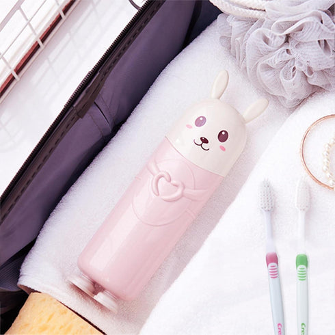 YUANstore Toothpaste Toothbrush Storage Box Portable Protect Case Toothbrush Cup for Outdoor Travel Camping Capsule