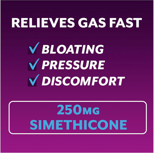 Phazyme Gas Relief - Maximum Strength Gas and Bloating Relief for Adults, 250 mg Simethicone Fast Gels, 36 Count