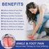 JOBYNA Ankle/Toe/Foot Warmer, Full Coverage Heated Foot Wrap, Electric Heating Pad for Pain Relief