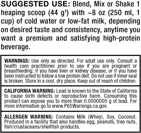 ALLMAX HEXAPRO Protein Powder - Chocolate, 2 lb, 25 Grams Protein Per Serving, Zero Sugar