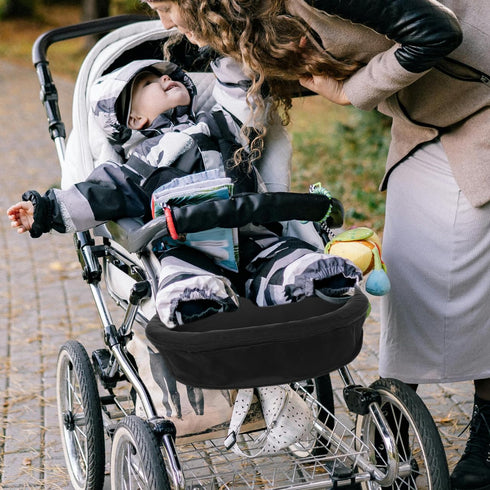 Hemoton Baby Stroller Footrest Extension Adjustable Universal Stroller Leg Rest Removable Foot Support with Safety