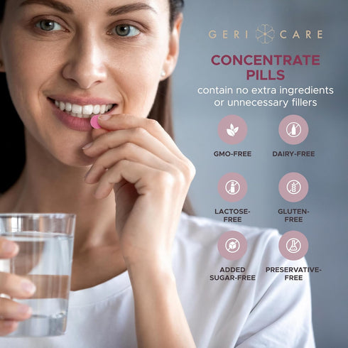 GeriCare Cranberry Supplement, 100 Tablets, 450 mg