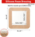 Pack 20 4 4 Inches FRESINIDER Silicone Foam Dressing with Adhesive Border Wound Dressing Bandage Silicone Foam Pad of x