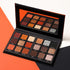 Prism Makeup Matte Eyeshadow Palette Pro, 18 Colors Pigmented Shimmer Glitter, Long Lasting Waterproof (01# Seductress)