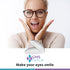 GMS Optical Anti-Slip Adhesive Contoured Silicone Eyeglass Nose Pads, 1.3mm Ultra-Thin, 5 Pair (Clear)