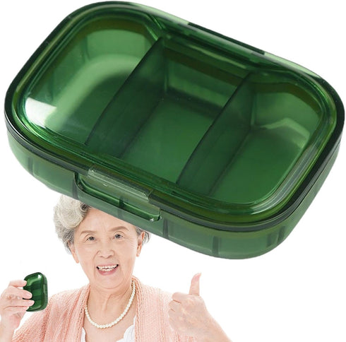 HGIYA Family First Aid Box Portable Medicine Chest Storage Cabinets Organizer Weekly Pill - Clear Travel