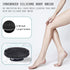 INNERNEED Food-grade Soft Silicone Body Scrubber - Handheld Cleansing Skin Brush for Gentle Exfoliating (Black)
