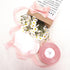Pink Ribbon 1 Inch x 50 Yards for Flower Bouquets, Sheer Tulle Ribbon for Gift Wrapping, Crafts, Wedding Decorations