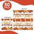 HiEnjoin 50Pcs Thanksgiving Fall Paper Napkins, Disposable Pumpkin Napkins Maple Leaves Guest Napkins Party Decorations