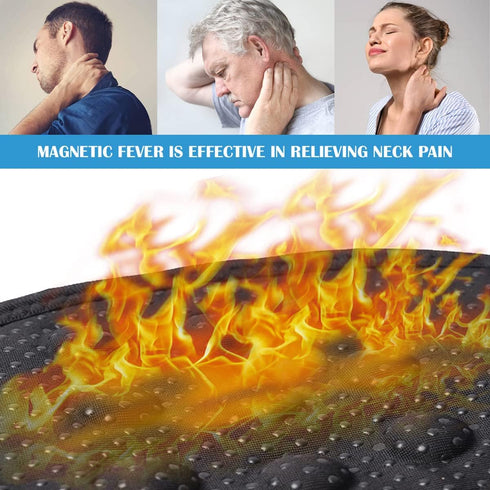 Magnetic Self Heating Neck Pad, Thickened Magnetic Therapy Strap for Pain Relief from Neck Arthritis