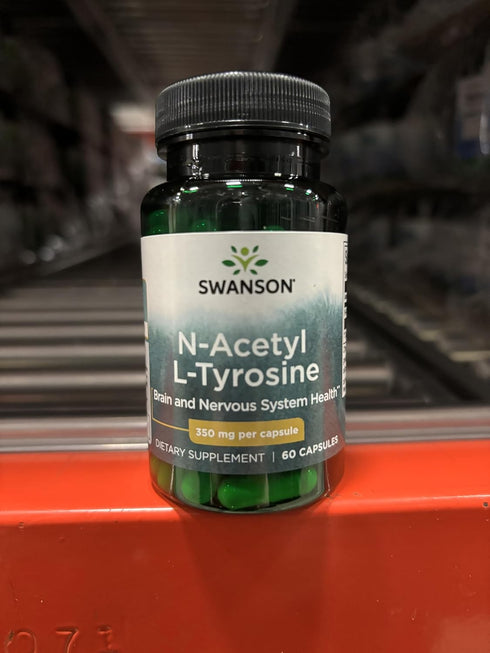 Swanson Amino Acid N-Acetyl L-Tyrosine 350 mg, 60 Capsules