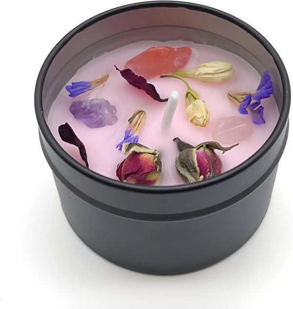 Mivra Zyora Lavender Scented Soy Candle - Aromatherapy Candle for Home, Portable Travel Tin
