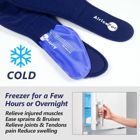 Wisdom Teeth Ice Pack Head Wrap, Blue Face Ice Pack for Oral Surgery Pain Relief with 4 Reusable Cold Therapy Gel Packs