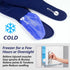 Wisdom Teeth Ice Pack Head Wrap, Blue Face Ice Pack for Oral Surgery Pain Relief with 4 Reusable Cold Therapy Gel Packs