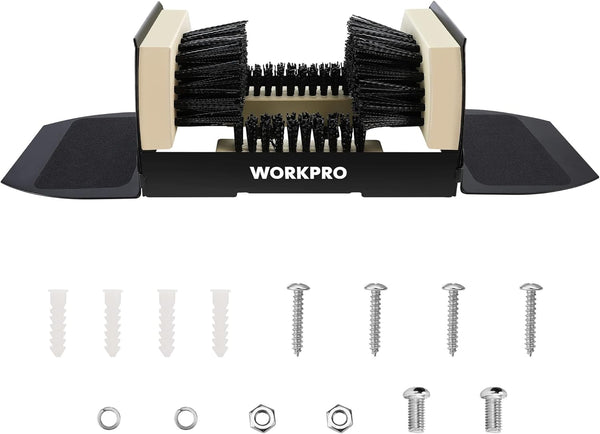 WORKPRO Boot Brush Scraper Outdoor, Shoe Cleaner Brush, Boot Scrubber, Heavy Duty