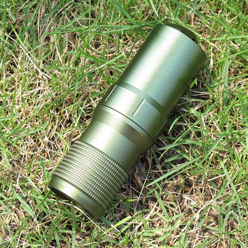 Portable Survival Capsule Tube, Waterproof Pill Container, Outdoor EDC Emergency Tool (Green)