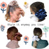 Jumbo Oversized XL Satin Scrunchies for Women, Large Elastic Ties Band for Ponytail Bun, Frizz Prevention (Red)