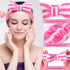 WILLBOND 24 Pack Spa Headband Bow Hair Band - Adjustable Facial Makeup Headband for Women, Soft Flannel Towel Wraps