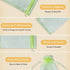 YIJUE 100pcs 4x6 Inches Drawstrings Organza Gift Candy Bags - Green Wedding Favors