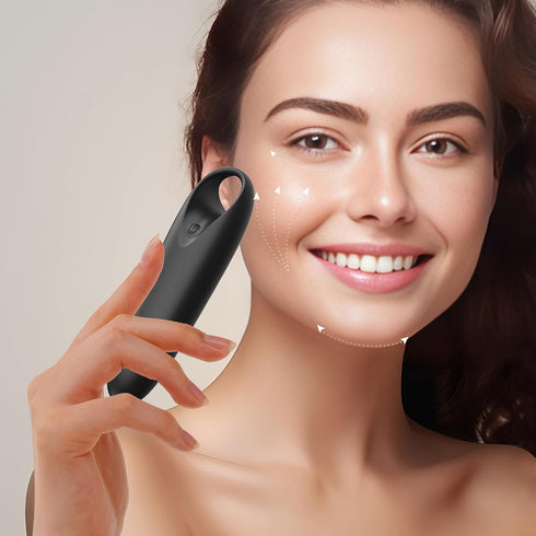 Mini Waterproof Rechargeable Handheld Back Massager - Deep Tissue Neck Relief (Black)