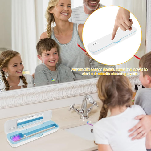 XYDHQS Toothbrush Sanitizer Case, Portable Firm Tooth Brush Container Cover with Lid, Suitable for Ordinary
