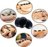 MINGJISHIYE 3 Set 3.58x2.78x1.19 inches, (3PCS) Hot Stone Massage, Piece Large Oval Hot Stone Basalt Home spa
