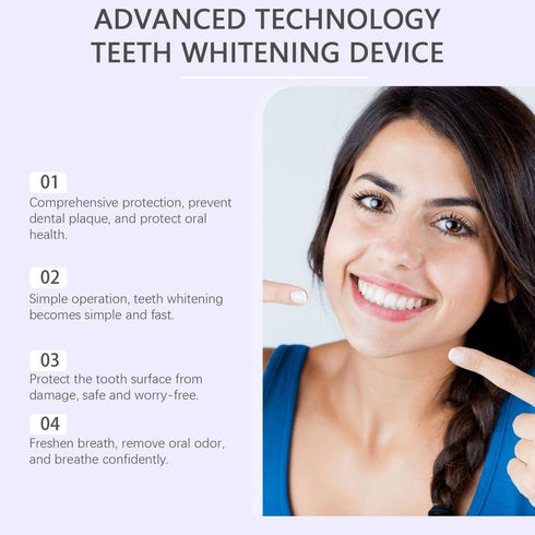 Longfng 3-in-1 3X 7pcs Teeth Whitening Kit,LED Accelerator Light with Whitening Gel Pens & Shine Whitening Strips
