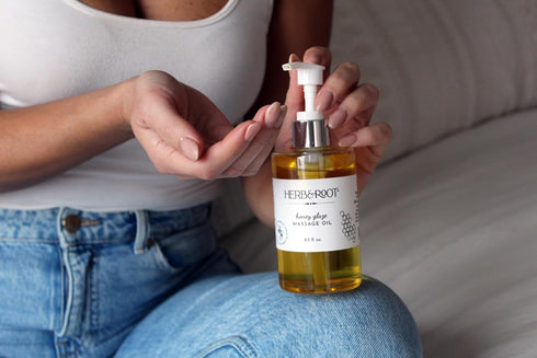 Set) Herb & Root Massage Oils (Gift