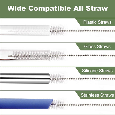 YOUCOX 4Pcs 14oz 20oz 30oz 40oz Straw Cleaner Brush for Stanley, Reusable Extra Long Straw Cleaning Brush for Stanley