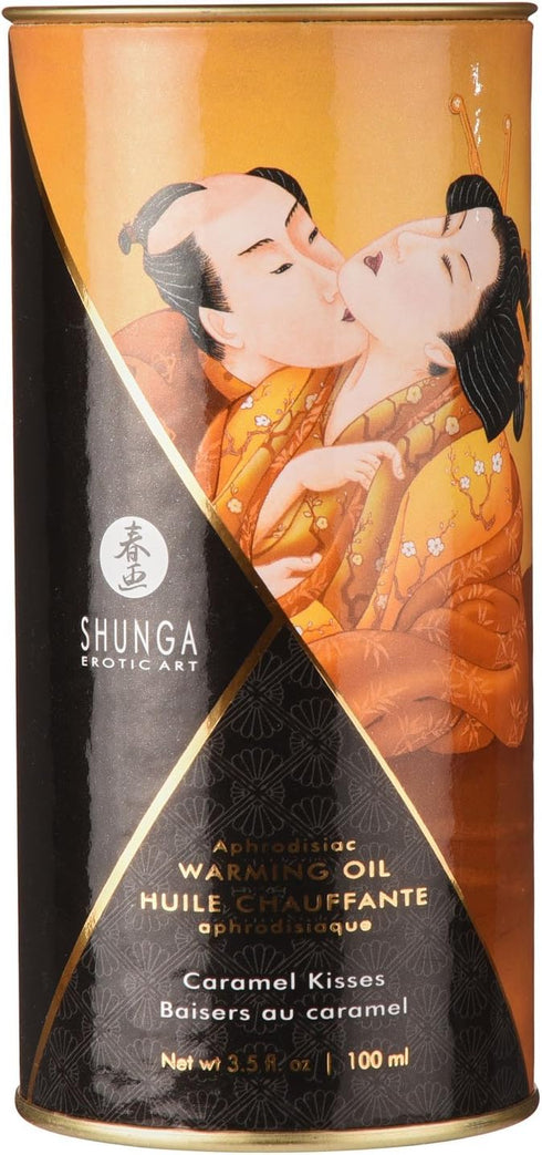 Shunga 3.5 Warming Massage Oil Fluid Ounces (Caramel)