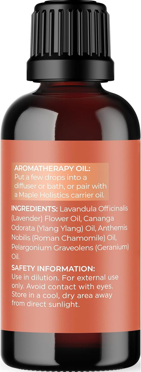 Relaxing Essential Oil Blend for Diffuser, Aromatherapy Oils for Home and Travel Stress Support